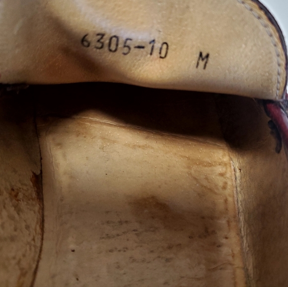 Nettleton Shoes Handcrafted Italy 6305 10M Snakeskin Fire-Red/Brown Penny Loafer - Picture 10 of 12